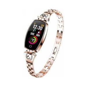 H8 Vrouwen Mode Smart Armband Horloge Met Bloeddruk Hartslag Sleep Monitor Stappenteller Smartwatch APP sluit Android IOS