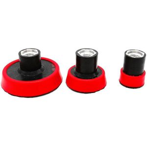 1/2/3 Inch Zachte Rand Schuurschijf Voor Rotary Polijstmachine 25Mm/50Mm/75Mm Haak &amp; Loop Lijm Terug Plaat Voor Buffing Pads M14 &amp; 5/8