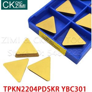 TPKN1603PDSKR TPKN2204PDSKR YBC301 YBC302 Carbide Frezen Draaien Driehoek Inserts Cnc Gereedschap Tpkr 1603 2204 Voor Frezen Staal