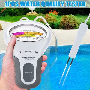 Spot Draagbare Digitale Monitor Ph Water Tester Meter Analyze Chloor Zwembad Test Kit QP2