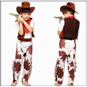 Halloween Party Cowboy Pak Voor Grown-Up Jongen En Meisje Cowgirl Cosplay Westerse Jurk Dress Up Carnaval Pak Kid kleding