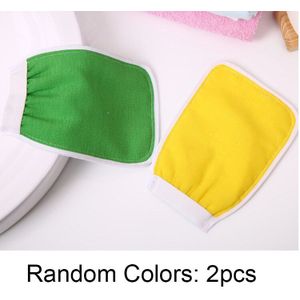 2/4Pc Multifunctionele Douche Handschoenen Body Reiniging Wrijven Terug Badhanddoek Dubbelzijdige Scrub Peeling Mitt Dode huid Verwijderen Borstel