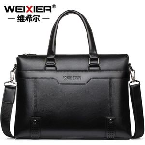 Mannen Tas Mannen Aktetas Mannen 14Inch Laptop Messenger Bag Mannen Schoudertassen Handtas Voor Documenten Tas Pu Leer