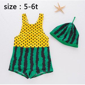 Schattige cartoon watermeloen jumpsuit infant kids badmode meisjes badpak kinderen badpak beach kleding