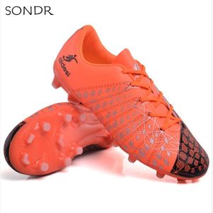 Outdoor Mannen Jongens Voetbal Schoenen Tf/Fg Voetbalschoenen Hoge Enkel Kids Schoenplaten Training Sport Sneakers 1801D