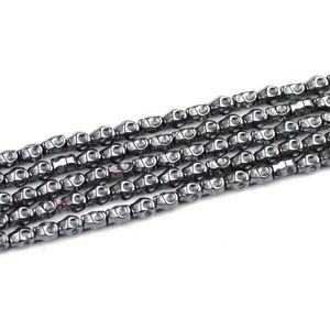 JHNBY Schedel Zwart Hematiet kralen Natuursteen Skelet vorm 4/6/8MM Losse kralen voor Sieraden armband maken DIY Accessoires