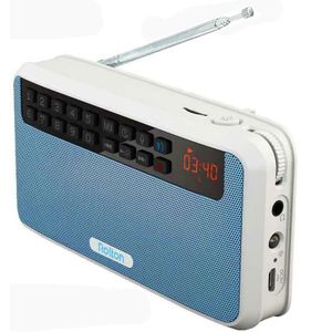 Rolton E500 Draagbare Stereo Bluetooth Speaker Bass Dual Fm Radio Recordable Tf Muziekspeler Met Led Display Zaklamp