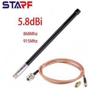 5.8 Dbi Helium Hotspot Hnt Mijnwerkers Antenne 860-930Mhz Lora Antenne Glasvezel Antenne Kit Met 1Meter Lage verlies RG142 Kabel