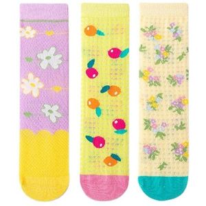 3 Pairs Kinderen Sokken Lente En Zomer Dunne Katoenen Meisjes Sokken Ademend Mesh Meisjes Straight Sokken Meisjes Sokken Leuke sokken