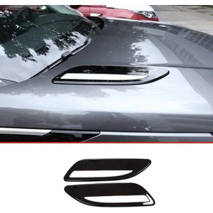 Auto Exterieur Hood Air Vent Outlet Wing Trim Voor Range Rover Velar Auto Accessoires Zilver