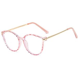 Yooske Optische Anti Blauw Ligth Brilmontuur Vrouwen Mannen Ronde Oversized Brillen Frames Metalen Brillen Clear Lenzen Brillen