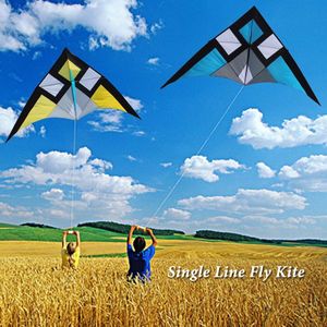 Enkele Lijn Kite Delta-Vorm Driehoek Vlieger Flyer Voor Outdoor Strand Familie Fun Kids Volwassenen Fijne