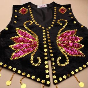 Xinjiang Dans Vest Uighur Vest Vrouwen Tops Sequin