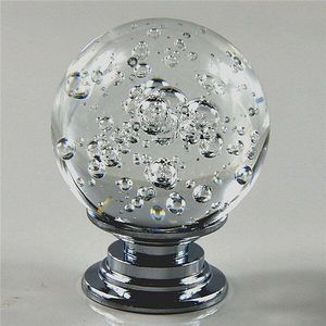 10Pcs 30Mm Bubble Bal Diamanten Deurknoppen Kristalglas Kast Lade Pull Keukenkast Deur Kledingkast Handles Hardware