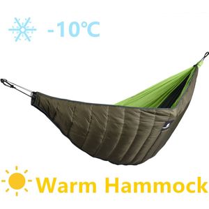 Winter Warm Hangmat Slaapzak Camping Hangmat Onder Quilt Deken Draagbare Outdoor Onder Quilt Deken Katoenen Luie Zak Warmer