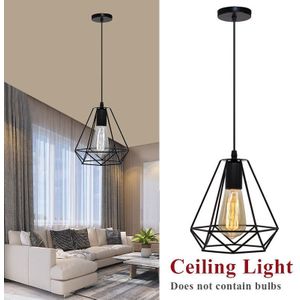 20cm Vintage Industriële Rustieke Inbouw Plafondlamp Metalen Lamp Armatuur Nordic Stijl Creatieve Retro Light Lamp Zwart/ wit