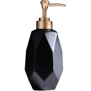 Zeepdispenser Vloeibare Zeep Pomp Schotel Zeepdispenser Keramische Lotion Dispenser Voor Keuken Badkamer Washroom Zwart