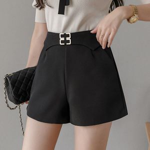 Zomer Shorts Vrouwen Kantoor Dragen Hoge Taille Mini Pak Shorts Wijde Pijpen Koreaanse Casual Korte Feminino