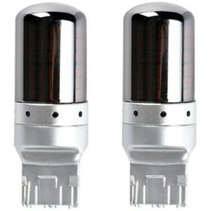 2 Stuks Set Chrome 7440 T20 Amber Canbus Error Gratis Led Lamp Richtingaanwijzer Snelle Levering
