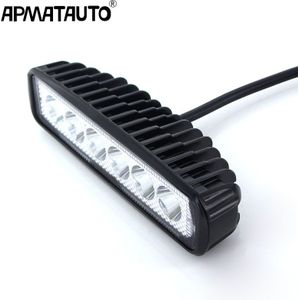 1X18W Led Verlichting Bar Externe Rijden Licht Spot Fog Offroad Automobiles Led Werk Lamp Led 12 V Voor Jeep Bmw Suv Auto-Styling