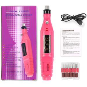 Mini Elektrische Nail Machine Usb Diamond Nail Set Bestand Nail Machine Polijsten Draagbare Elektrische Beauty Tool TSLM1