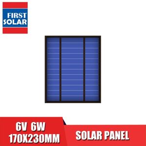 6VDC 1000mA 6Watt 6W Zonnepaneel Standaard Epoxy Polykristallijn Silicium Diy Batterij Power Lading Module Mini Solar Cell speelgoed