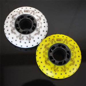 52 104 208 fire stone Schaatsen wiel voor inline skates schoenen wit geel inline rolschaatsen wielen [72mm 76mm 80mm]