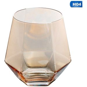 Geometrie Whisky Diamant Kristal Glas Cup Velg Transparante Koffie Melk Thee Drinkware Thuis Bar Mok