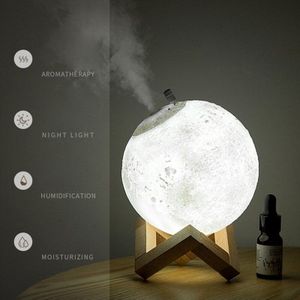 880Ml Maan Aroma Luchtbevochtiger Essentiële Olie Diffuser Luchtreiniger Ultrasone Mist Luchtbevochtiger Voor Thuis & Kantoor Aromatherapie