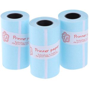 3 Rollen * Set Printable Sticker Papierrol Direct Thermisch Papier Zelfklevende 57*30Mm