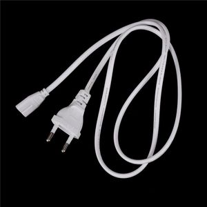 Wit 1M 2-Prong Netsnoer Eu Europese Port Netsnoer Kabel Slim Power Kabel Voor Meest printer Laptop Adapters