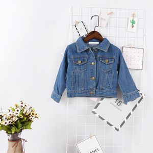 Pudcoco Peuter Kids Meisjes Denim Jean Fall Jacket Button Jas Uitloper Tops Uitloper 1-6Y Ondersteuning