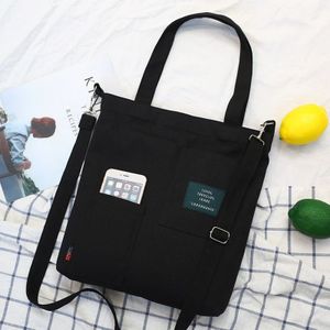 Mode Messenger Bags voor Vrouwen Vrouwen Patch Letters Canvas Handtassen Vrouwelijke Studenten School Casual Schoudertassen
