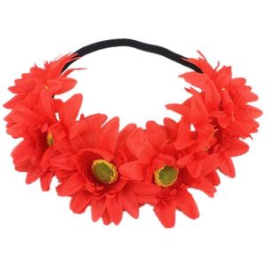 Wedding Party Guirlande Bloem Hoofdband Hawaii Party Hoofddeksels Haaraccessoires Kunstbloemen Bruid Haar Band Hoofdbanden