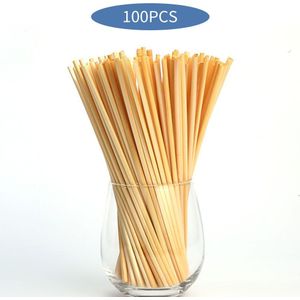 Draagbare Stro Natuurlijke Tarwe Stro 100% Afbreekbaar Stro Groene Bar Keuken Accessoires 100 Pcs Keuken Bar Accessoires