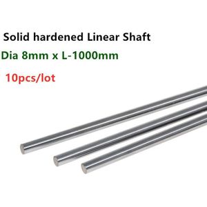 10Pcs Lineaire As Staaf Dia 8Mm X Lengte 1000Mm Cilinder Verchroomd Liner Staven As Ronde Bar SFC8x1000mm Cnc Onderdelen 3D Printer