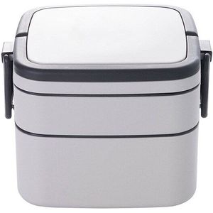 Draagbare Lunchbox Double Layer Gesp Lekvrij Mini Bento Box Magnetron Servies Voedsel Warmer Opslag Container Lunchbox