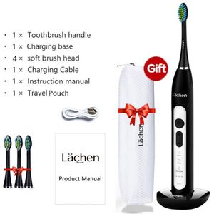 Lachen T8B Krachtige Sonische Elektrische Tandenborstel 9 Modes Oplaadbare Volwassen Tandenborstel 2 Min Timer Toothbrushing W/Opladen Base