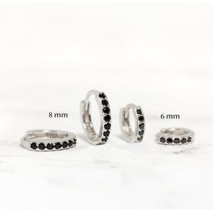 Luxe Bling Black Ziron 925 Sterling Zilveren Pendientes Oor Bone Gesp Voor Anniversary Engagement Party Piercing Oorringen