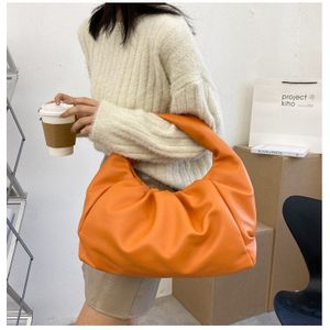 Web Celebrity Mo Premium Geplooide Oksel Mode-koreaanse Mode Tote Tas Voor Vrouwen Cloud Tas