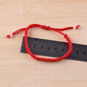 DIY Sieraden Accessoires Rode Touw Hand-gebreide Knoop Armband Rood Touw