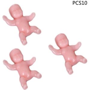 10 Pcs Leuke Baby Shower Mini Pop Plastic Kind Volle Maan Jongens Meisjes Feestartikelen Kids Kleine Speelgoed Accessoires