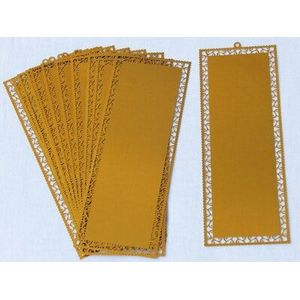 Ferr 100Pcs 0.2Mm Blank Sublimatie Metalen Bladwijzer Diy Afdrukken Zilver/Goud/Wit Sublimatie Inkt Transfer papier