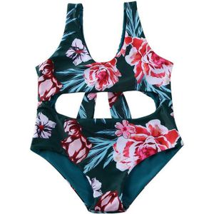 2-7Y Zomer Peuter Baby Meisjes Kids Bloemenprint Badpak Tankini Bikini Set Badpak Strand Badmode Beachwear