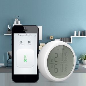 Batterij-Aangedreven Smart Home Temperatuur/Vochtigheid Sensor Muur Thermometer Outdoor Temperatuurmeting Voor Home Office