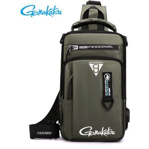 Gamakatsu Mannen Enkele Schouder Vissen Zakken Waterdichte Leisure Multi Functie Rugzakken Vistuig Kit Sport Wandelen Bag