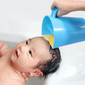 Mode Baby Bad Zachte Cap Vastklampen aan Hoofd Kids Wassen Haar Shampoo Cartoon Walvis Cup Douche Lepels voor Kind Zwangere moeder