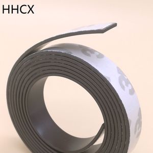 1 Meter/partij Anisotropie Rubber Magneet 10*1 Mm Met 3M Zelfklevende Flexibele Magnetische Strip Magneet Tape Breedte 10Mm Dikte 1 Mm