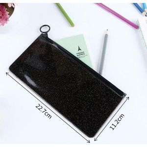 Black Clear Transparante cosmetische zak Plastic Reizen Transparante Make-Up Tas Case Rits Opslag Toilettas Waterdicht