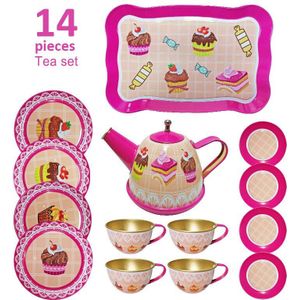 Kinderen Simulatie Thee Set Meisje Speelhuis Blik Afternoon Tea Set Interesse Development Vroege Onderwijs Keuken Theepot Speelgoed